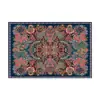 Manteles Individuales Rectangulares de Lino Estampado de Plantas y Flores, Decoración de Mesa Festiva, Esterilla Rectangular Aislante Térmico, Decoración de Cocina, Manteles de Mesa
