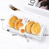 Caja rectangular anti-vaho para pastel de crema vieja Caja concha de nieve de barro de taro para pastel de anciana Caja de embalaje para sándwich Caja para hornear