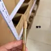 Brocha Grande Amarillo Cola de Lobo Llama Mezcladora para Sombras de Ojos, Nariz Cónica para Sombras, Concealer Llama Grueso, Brocha Amarillo Esponjoso con Lentejuelas