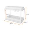 Estante de condimentos extraíble de doble capa transfronterizo para dormitorio, sala de estar, cocina, fregadero multifuncional