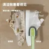 Cepillo para limpiar zapatos doméstico de mango largo sin puntos ciegos, cepillo para zapatos quitamanchas, cepillo para gamuza con cerdas suaves que no dañan los zapatos, cepillo para zapatos con cabezal de doble cepillo