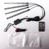 Luz Ambiente para Apoio dos Pés de Carro Cghao LED Colorido Respiratório Controlado por Som Rítmico USB Sem Fio Luz de Ambiente para Apoio dos Pés