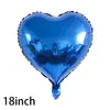 Globo Flotante de Película de Aluminio con Forma de Corazón y Estrella de Cinco Puntas de 18 Pulgadas Decoración para Actividad de Fiesta Festival de Bodas Nochevieja
