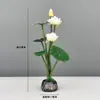 Decoración de Plato de Sashimi, Guarnición de Plato Frío para Catering de Hotel, Decoraciones de Flores y Hierbas de Plástico para Platos, Adornos Pequeños, Flor de Ciruelo de Invierno