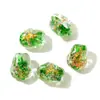 Hanyuyuan Polvo de Lámina de Vidrio de Forma Irregular de Colores Cuentas Sueltas Accesorios DIY Artesanías de Cuentas Accesorios para Joyería Cuentas de Vidrio