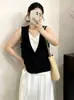 Casaco de malha feminino plus size cardigã colete 2026 estilo verão para mulheres plus size colete versátil casual solto