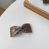 Nuevo producto pinza de resorte de lazo pinza superior leopardo moda para damas temperamento Joker pinza de agarre de plástico al por mayor en stock
