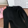 [em estoque suéter doce de renda para meninas outono novo estilo western infantil camisa base para bebê menina gola alta meia