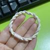 Elástico clássico torcido doce material DIY feito à mão costura bicolor cor pequena e fresca corda de cabelo de menina