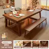 Sala de estar grande mesa longa leitura aprendizado quarto escritório em casa sofá costas mesa longa de-mesa de sala de estar duas pessoas