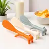 Suporte criativo antiaderente colher de arroz de mesa fofa esquilo colher de arroz utensílio de cozinha colher de arroz