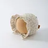 Chapéu para Bebê e Criança Pequena, Novo Estilo Primavera e Outono, Chapéu de Sol com Laço Estilo Princesa Floral para Menina com Proteção para Orelhas