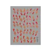 Pegatinas para Uñas Estilo Chino Pez Dorado Fuegos Artificiales 5D Repujado Tridimensional Auspicioso Rojo Carpa DIY Pegatinas de Arte para Uñas Modelo Sl