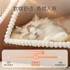 Nido para Mascotas Tienda Cálida Otoño e Invierno Cama Cerrada para Dormir Gatos Cama para Perros Pequeños Gatito Nido de Gato Navideño