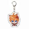Llavero Transparente Raiden Xiao Zhongli Hu Tao Merchandising de Anime Colgante Acrílico Doble Cara Encanto para Bolsa Hecho a Medida