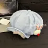 Chapéu Beret de Coelho 3D Fofo Estilo Japonês para Mulheres, Algodão e Linho para Primavera e Verão, Doce Versátil, Chapéu Octogonal Tendência