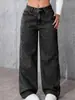 Jeans Reto Wide Leg Novo Estilo Americano Primavera/Verão 2025 para Mulheres, Calça Jeans Lavagem Clara Solta Modeladora Comprimento Total