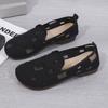 Zapatos de verano de malla hueca transpirables para mujer de suela plana al por mayor nuevos para combinar con todo zapatos de mujer de boca baja tipo mocasín