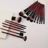 Atacado do Fabricante Cangzhou Conjunto de Pincéis de Maquiagem com Cerdas Macias e Cabo de Madeira, Conjunto Completo para Rosto, Maquiagem de Base Uniforme, Corretivo, Esfumar e Pincel para Base