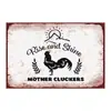 Pintura de ferro de animal personalizada decorações de parede externas penduradas pintura decorativa de fazenda country retrô americana