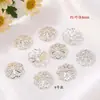 Chapado en Oro de 18k Colorido y Duradero Base de Flor para Pulsera DIY Base de Flor Hueca con Pétalos Cuentas Espaciadoras Tapa de Flor Paquete de Materiales para Accesorios de Joyería