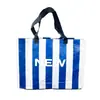 Bolsa de Mano Tejida, Bolsa de Compras Extra Grande, Bolsa de Mano con Logo de Tienda de Cosméticos y Ropa, Bolsa de Regalo Impermeable
