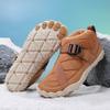 Botas de Nieve Nuevas para Exteriores Transfronterizas, Zapatos Cálidos de Algodón de Cinco Dedos, Engrosados y de Terciopelo, Resistentes al Frío y Aislados, Zapatos de Senderismo de Cinco Dedos para Pies Descalzos