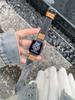 Pulseira de Couro Jeans Lavado Adequada para Apple Watch iWatch 12ª Geração 11/10 Ultrase