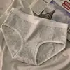 Panty de algodón puro para mujer talla grande sin costuras, estilo japonés para estudiantes, cintura media, simple, transpirable, entrepierna 100% algodón, bragas de triángulo para mujer temu