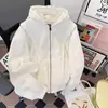 Sudadera tipo cárdigan Cleanfit para hombre, Otoño e Invierno, Estilo Americano Oversize Desestructurado con Capucha, Holgada de Peso Pesado, Marca de Tendencia