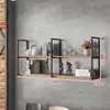 Estantes de hierro para pared para salones de peluquería y uñas, estantes para barberías, estanterías, estanterías de pared, vitrinas de pared para vino