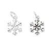 Colgante de Joyería de Plata S925 Plata Tailandesa Plata Lisa Colgante Pequeño de Copo de Nieve Material para Cuentas DIY Accesorios para Pulseras Colgante para Anillo