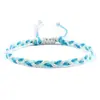 Comércio Exterior Transfronteiriço Joias Corda de Cera Trançada Pulseira de Mão Brinquedo Pulseira Trançada de Três Fios Colorida Cruzada Conjunto Ajustável para Casal