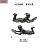 Escultura de figura de acero y vidrio, escultura de campus para niños, escultura de figura de campus para adolescentes, escultura de figura de lectura, adornos