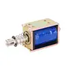 Electroimán de Empuje-Tirón Pequeño de Tipo Pasante Micro CC 12V Varilla de Empuje Telescópica Impacto 5V6V Electroimán 24V Carrera Larga