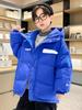 Ropa de Algodón Acolchada para Niños Invierno Algodón y Engrosamiento Cálido Abrigo de Pan Acolchado con Capucha Chaqueta Acolchada de Algodón para Niño Moda de Invierno Guapo
