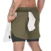 Venta directa de fábrica marca doble marea transpirables transpirables de secado rápido pantalones deportivos para hombre verano secado rápido fitness shorts deportivos
