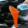 Funil de Reabastecimento Mãos Livres para Adicionar Gasolina, Óleo de Motor, Aditivos de Combustível, Funil de Óleo de Bico Estendido de Plástico para Carros e Motocicletas