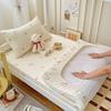 Sábanas Ajustables para Estudiante, Algodón Lavado Suave para la Piel, Cubrecama Individual para Dormitorio de Cuatro Estaciones, Cubrecolchón Protector Antipolvo Clase A Sin Algodón