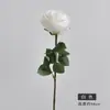 Flor de Rosa Única Simulada Estilo Europeo Sala de Estar Decoración del Hogar Decoración de Boda Rosa Rizada Guía de Camino Ramo de Rosas Simuladas