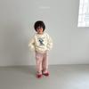 Ropa Infantil Estilo Coreano 2025 Otoño Nuevo Estilo Sudaderas para Hombre y Mujer Algodón Suave Lindo Dibujos Animados Hombro Caído Estilo Chaqueta Moderno