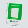 Mostrador de Caja Acrílico Tarjeta Wechat Alipay Escanear Tarjeta Código QR Tarjeta de Pago Código de Pago con Tarjeta Alipay