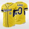Botão de transferência de calor Camiseta de beisebol Hip Hop Sportswear Terno de beisebol americano Jaqueta esportiva Jaqueta de camisa de beisebol Personalizada