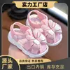 Sandalias para Niñas para Verano, Zapatos Antideslizantes de Punta Cerrada para Bebés Niñas, Lindos Zapatos Transpirables con Hebilla para Niños Pequeños, En Stock Dentro de 7 Días