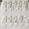 Calcetines de Hilo de Puntos para Mujer Verano Finos Bajos Boca Baja Invisibles Antideslizantes No se Caen con Calcetines Cortos para Mujer Tendencia Ins
