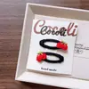 Nuevo Estilo Coreano Niños Otoño Temprano Mini Pinza de Pelo de Lana Tejida a Mano Set de Diadema Simple para Niñas Adultas