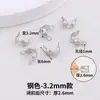 Cobre banhado a ouro 18k pulseira e colar DIY materiais de miçangas artesanais fecho em U fecho de ponta conta de posicionamento fecho acessórios