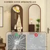 Espejo de Vestir Giratorio, Espejo de Cuerpo Entero de Piso a Techo, Perchero para Dormitorio en Casa, Espejo Probador Integrado, Vertical y Removible