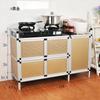 Gabinetes Simples Alacenas Multifuncionales Estufa de Cocina Metal Gabinetes de Almacenamiento Aleación de Aluminio Gabinetes de Cocina para el Hogar Productos Nuevos