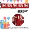 Faixa de Aniversário Cortada a Laser Decoração de Festa Infantil Adereços Feliz Aniversário Faixa de Letras Plástica